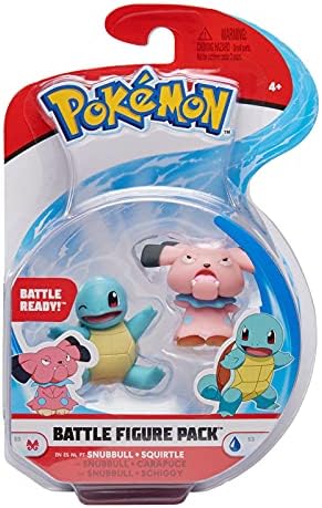 Pokemon Battle Ready 2 Figure Pack Squirtle and Snubbull Action minifig