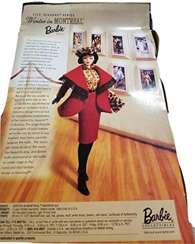 Barbie Winter in Montreal Barbie Doll City Seasons 1999 Winter Collection