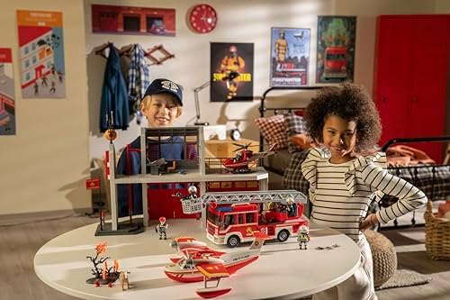 Playmobil Fire Truck with and 2 Figures