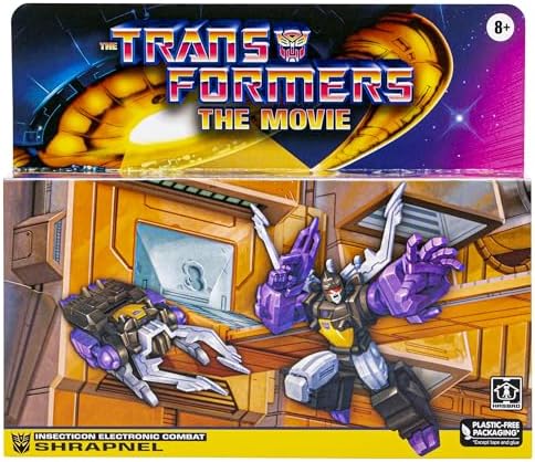 Hasbro s - The Transformers The Movie - Transformers Retro - Shrapnel Converting Action