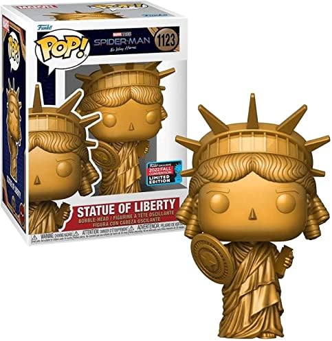 Funko Pop Marvel Spider-Man No Way Home - Statue of Lady Liberty Fall Convention - Spider-Man - Amazon - Collectable Vinyl Figure