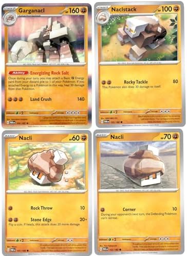 Pokemon Garganacl 104182 - Paradox Rift - Pokemon 4 Card Lot