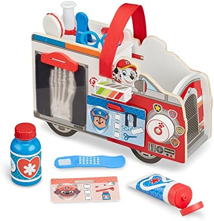 Melissa & Doug Melissa Doug PAW Patrol Marshall's Wooden Rescue EMT Caddy 14 Pieces