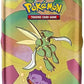 Pokemon TCG Scarlet Violet-151 Mini Tin - Scyther and Weezing 2 Booster Packs 1 Coin 1
