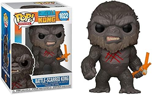 Funko POP Godzilla vs Kong - Battle Scarred King Kong Funko Pop Vinyl Figure Bundled with