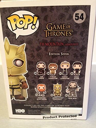 Funko Game of Thrones POP The Mountain Vinyl Figure 54 Armoured