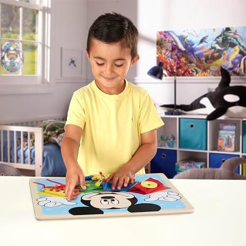 Melissa & Doug Melissa Doug Mickey Mouse Clubhouse Wooden Basic Skills Board - Zip Lace