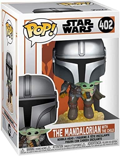 Funko Pop Star Wars The Mandalorian - Mandalorian Flying with The Child 1 PopShield Pop
