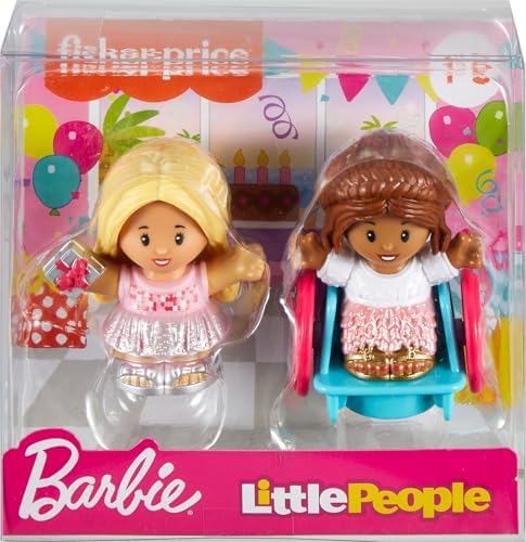 Fisher-Price Little People Toddler Barbie Party Figure Set with 2 Characters for