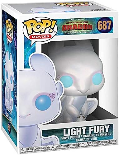 Funko How to Train Your Dragon 3 The Hidden World - Light Fury Pop Vinyl Figure Includes