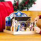 Melissa & Doug Melissa Doug Classic Wooden Christmas Nativity Set With 4-Piece Stable and