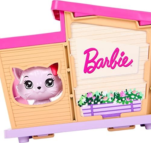 Barbie My First Barbie Story Starter Pet Care Pack with Dog House Puppy Cat Sized to Doll