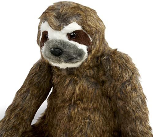 Melissa & Doug Melissa Doug Lifelike Plush Sloth Stuffed Animal 12W x 14.5H x 9D in