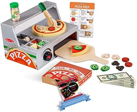 Melissa & Doug Melissa Dougi Top BaSaaSkaSe PaSiaSzaSzaSa Counter Wooden Play Food Set 1