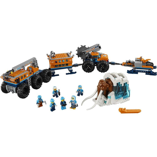 LEGO City Arctic Mobile Exploration Base Toy with Crane Vehicle & Trailer