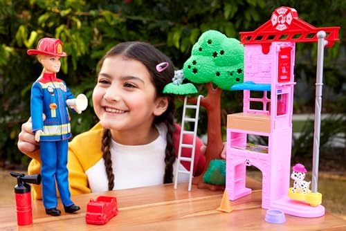 Barbie Careers Firefighter Doll Playset