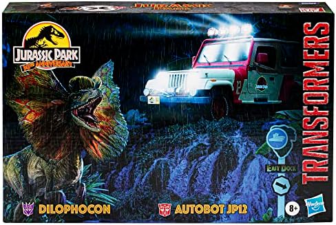 Transformers Collaborative Jurassic Park x Dilophocon Autobot JP12 Action Figures for