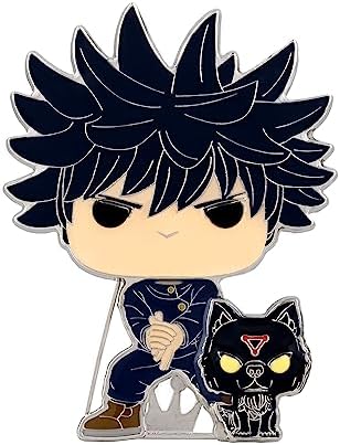 Funko Loungefly POP Large Enamel Pin ANIME Jujutsu Kaisen -Megumi Fushiguro Enamel Pins -