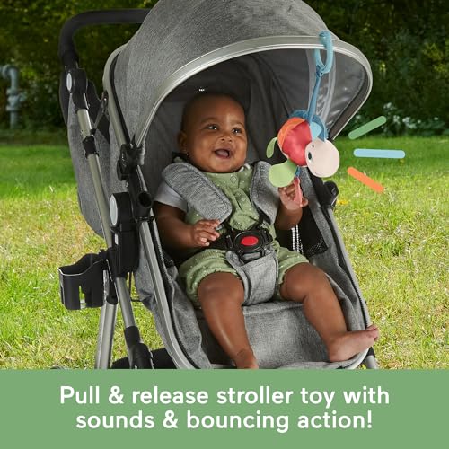 Fisher-Price Baby Stroller Toy Planet Friends Sea Me Bounce Turtle Plush