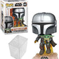 Funko Pop Star Wars The Mandalorian - Mandalorian Flying with The Child 1 PopShield Pop