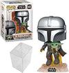 Funko Pop Star Wars The Mandalorian - Mandalorian Flying with The Child 1 PopShield Pop