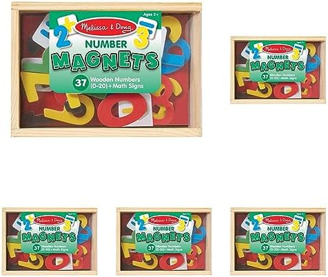 Melissa & Doug Melissa Doug 52 Wooden Alphabet Magnets in a Box - Uppercase and Lowercase