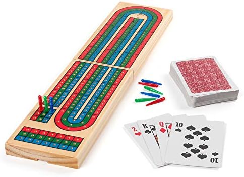 Spin Master Solid Wood Folding Cribbage Set Styles Will Vary 6029672