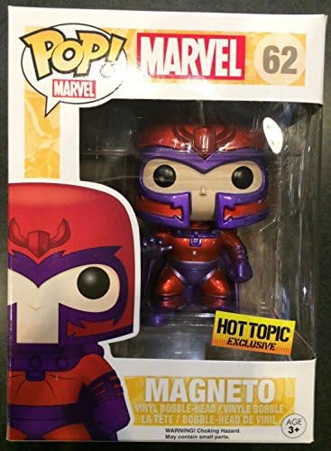 Funko Pop Marvel Magneto Vinyl Bobble Head No. 62 Metallic Variant