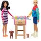Barbie Mini Playset with Pet and Working Foosball Table Game Night Theme 3 to 7 Year Olds