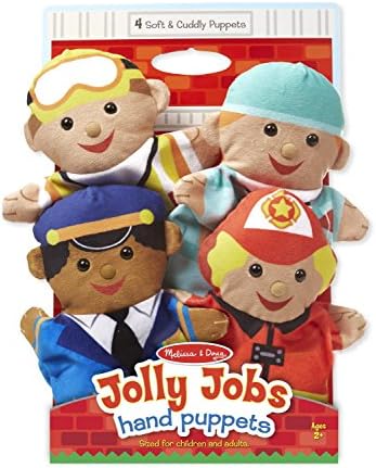 Melissa & Doug Melissa Doug Jolly Helpers Hand Puppets Set of 4 - Construction Worker