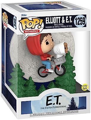 Funko Pop Moment E.T. The Extra-Terrestrial - Elliot and E.T. Flying Glow in The Dark