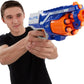 NERF Disruptor Elite Blaster - 6-Dart Rotating Drum Slam Fire Includes 6 Official Nerf