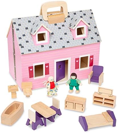 Melissa & Doug Melissa Doug Fold and Go Wooden Doll