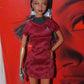 Barbie Star Trek Lt. Uhura AA Red Black Dress Lovely