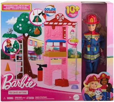 Barbie Careers Firefighter Doll Playset