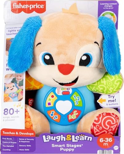 Fisher-Price Baby Toy Laugh Learn Smart Stages Puppy Musical Plush