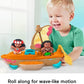 Fisher-Price Little People Toddler Toy Disney Princess Moana Maui's Canoe Sail Boat with