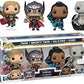 Funko Thor 4 Love and Thunder - Thor Mighty Thor Valkyrie Gorr US Pop 4-Pack
