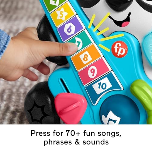 Fisher-Price Baby Learning Toy Link Squad Jam Count Panda with Music Lights for Ages 9