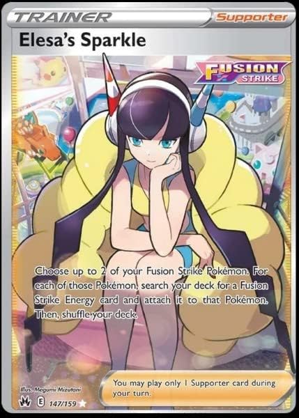 Pokemon - Elsa's Sparkle 147159 - Crown Zenith - Ultra Rare Card - Full Art