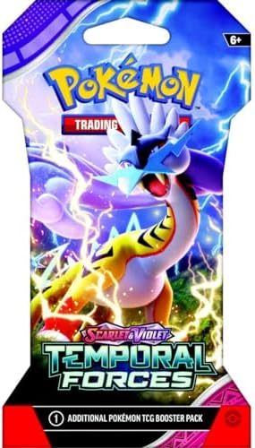 Pokemon TCG Scarlet and Violet Temporal Forces Sleeved Booster Pack 8 Packs