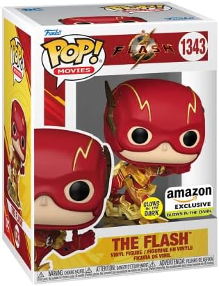 Funko POP Movies The Flash Running - Glow in The Dark - DC Comics - Collectable Vinyl Figure
