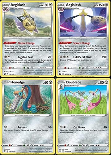 Pokemon Aegislash Battle Styles Evolution Card Set - 108163 107163 - Doublade Honedge -