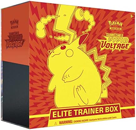 Pokemon Cards Sword Shield 4 Vivid Voltage Elite Pikachu - Trainer Box Multicolor