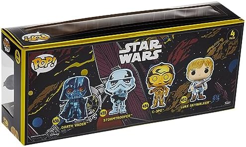 Funko Star Wars Pack 4 Figurines POP Movies Vinyl Retro Series 9 cm