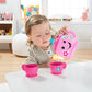 Fisher-Price Toddler Toy Laugh Learn Sweet Manners Tea Set with Music Lights for