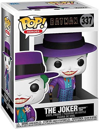 Funko POP DC Heroes Batman 80th - Joker with Hat 1989 Funko Pop Vinyl Figure Bundled with