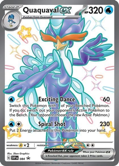 Pokemon - Quaquaval ex - Jumbo - Oversize - SVP 084 - Holo Foil Card