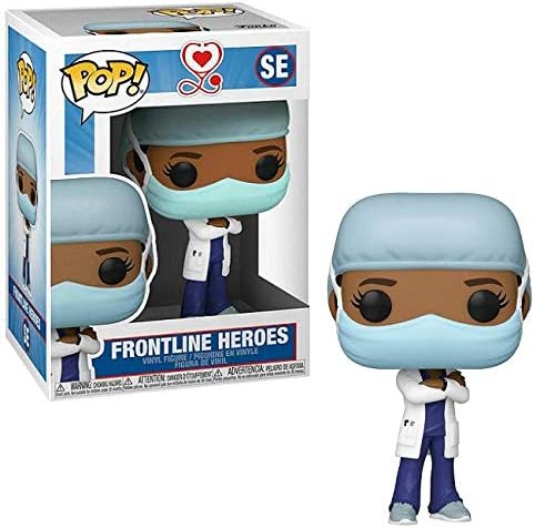 Funko Pop Heroes Front Line Worker- Female Hospital Worker 2 1 PopShield Pop Box Protector