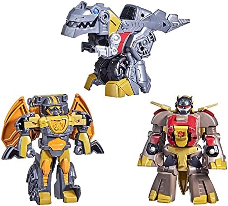 Transformers Dinobot Adventures Dinobot Squad Grimlock Dinobot Snarl and Predaking 3-Pack